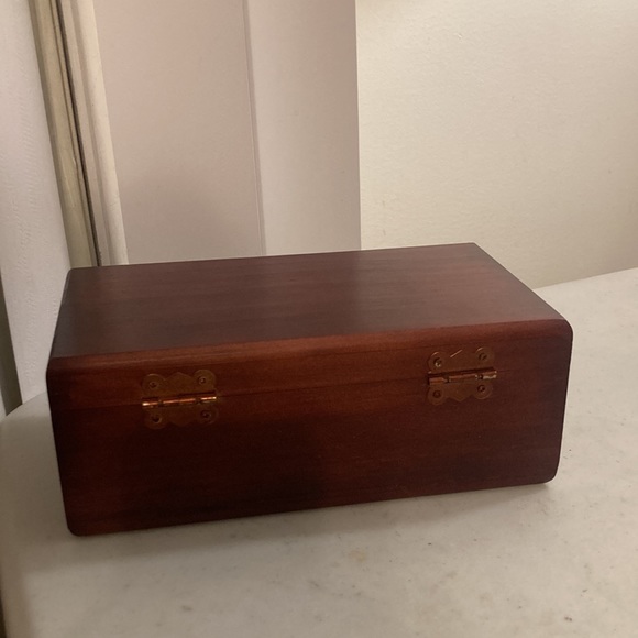 Vintage Small Cedar Chest Trinket Box - Picture 3 of 5